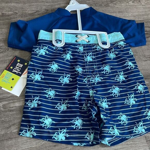 Mick Mack Boys Swim Rash Guard Set . NEW - Picture 2 of 3